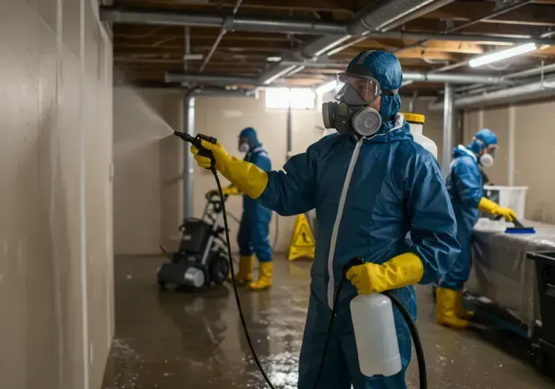 Basement Sanitization and Antimicrobial Treatment process in Fort Hall, ID